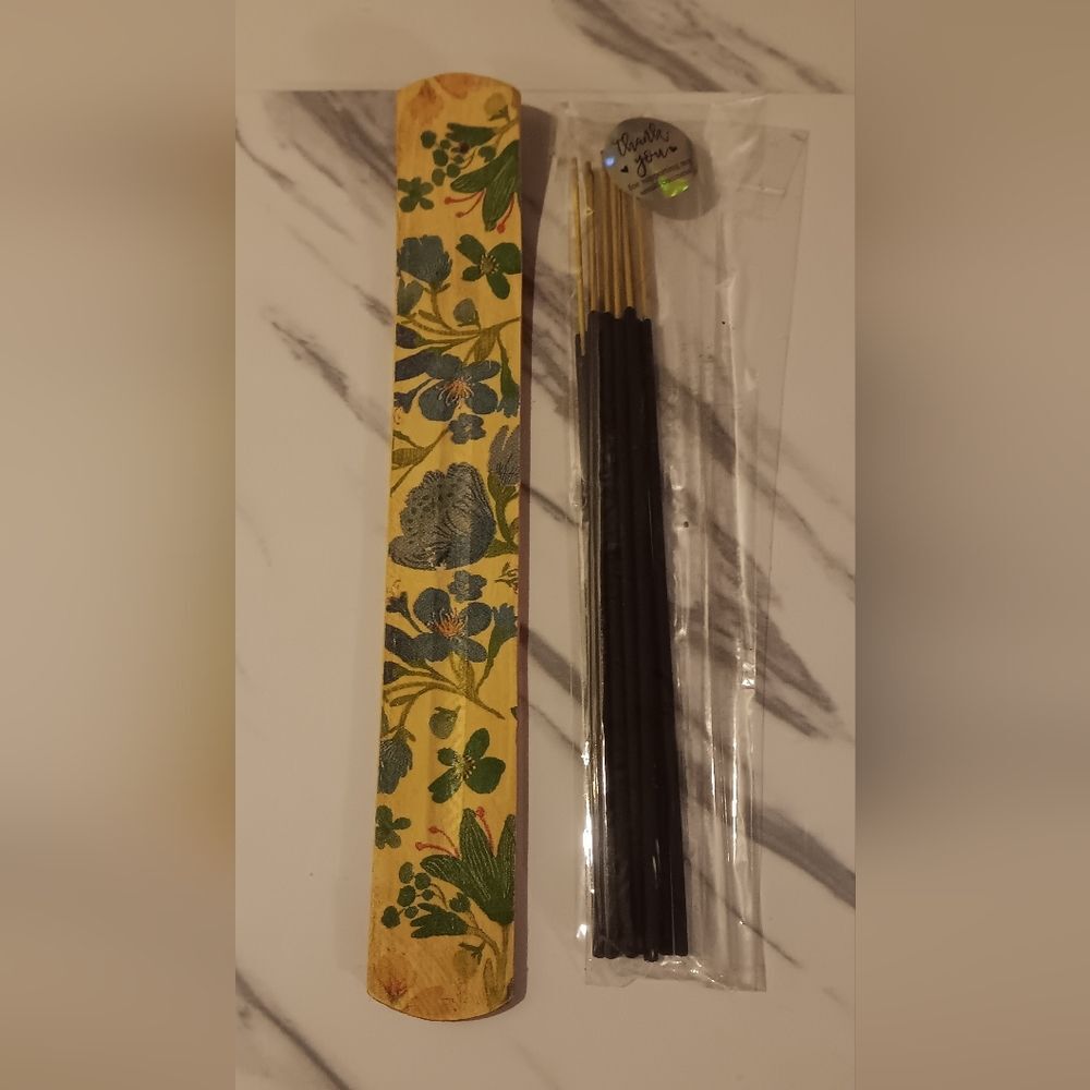 Flower Print  Incense Holder Design 2